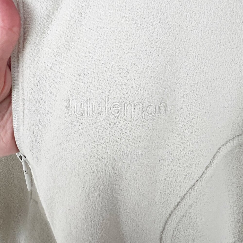 Lululemon Looped Terry Fleece Full Zip Sweater Sweatshirt Jacket Coat Oversized - Picture 9 of 15